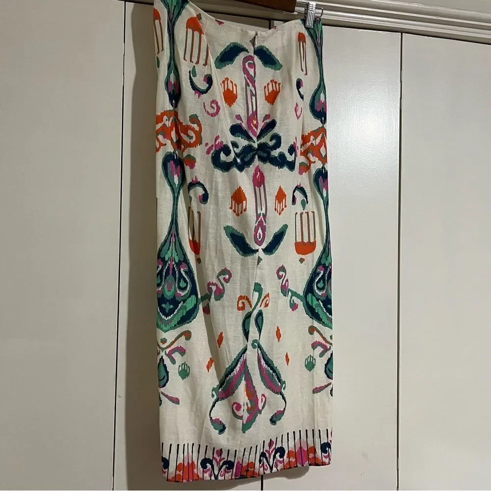 Zara Colorful Patterned Wrap Skirt
